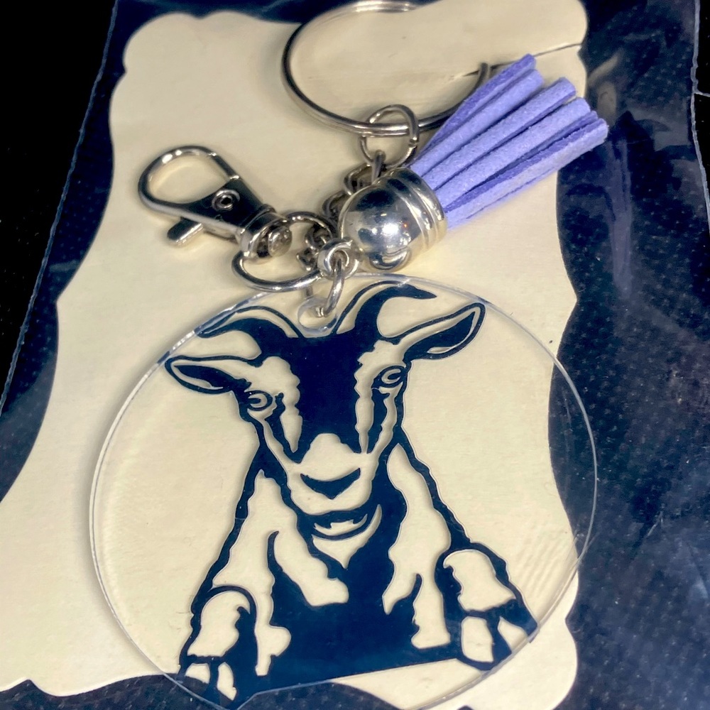 Goat acrylic keychain
